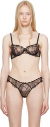 Fleur Du Mal Black Sophia Lace Balconette Bra