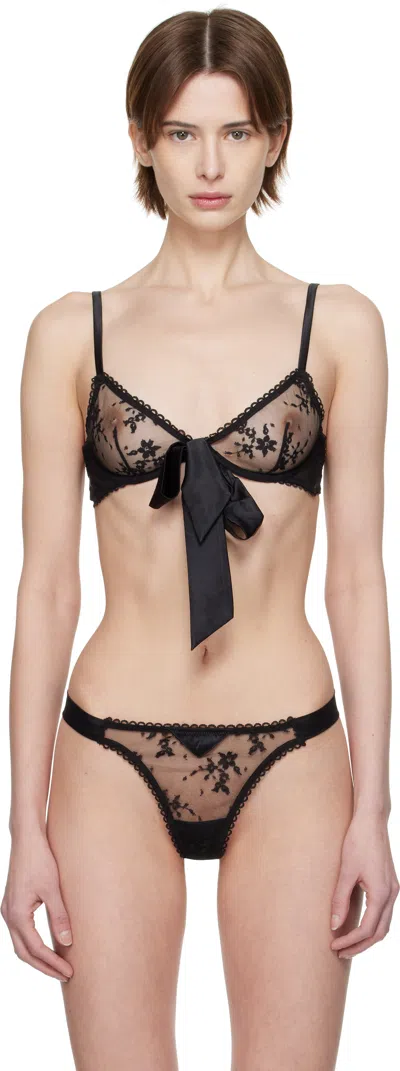 FLEUR DU MAL BLACK UNTIE ME DEMI BRA