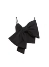 Fleur Du Mal Blair Bow Top In Black