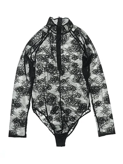 Pre-owned Fleur Du Mal Bodysuit In Black