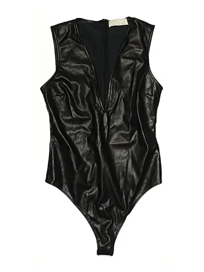 Pre-owned Fleur Du Mal Bodysuit In Black