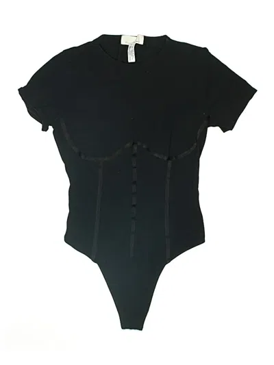 Pre-owned Fleur Du Mal Bodysuit In Black