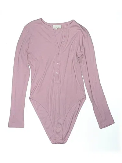 Pre-owned Fleur Du Mal Bodysuit In Pink