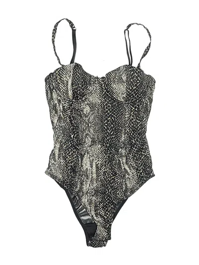 Pre-owned Fleur Du Mal Bodysuit In Silver
