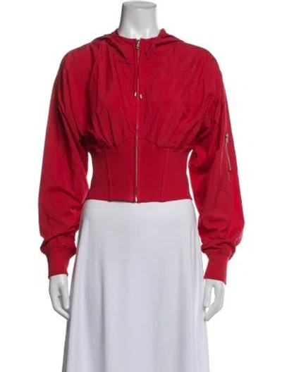 Pre-owned Fleur Du Mal Bomber Jacket In Red