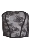 Fleur Du Mal Bouquet Lace Corset Top In 黑色