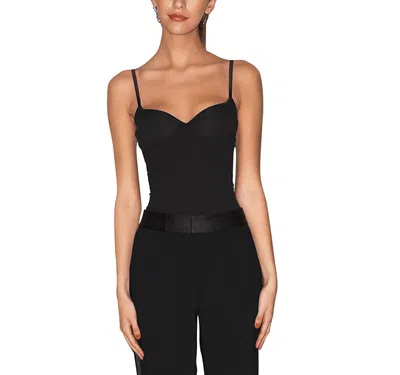 Fleur Du Mal Built-in-bra Camisole In Black