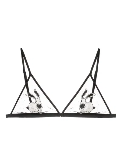 Fleur Du Mal Year Of The Rabbit Bra In Black