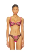 Fleur Du Mal Butterfly Embroidery Balconette In Pink
