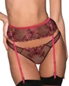 Fleur Du Mal Butterfly Embroidery Cheeky Bikini In Multi
