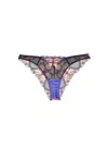 Fleur Du Mal Butterfly Embroidery Briefs In Periwinkle
