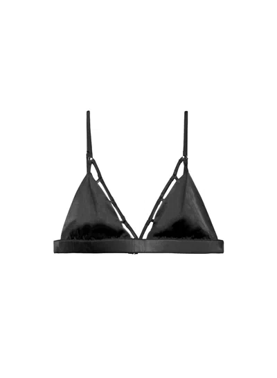 Fleur Du Mal Cage Luxe Triangle Bra