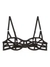 Fleur Du Mal Caged Bra In Black