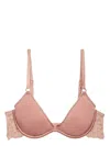 Fleur Du Mal Charlotte Spacer Plunge Bra In Neutrals