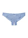 Fleur Du Mal Charlotte Cut-out Lace Briefs In Ciel