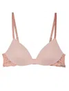 Fleur Du Mal Charlotte Lace Wireless Push Up Bra In Pink