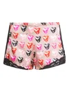 Fleur Du Mal Charlotte Lace Tap Shorts In Pink