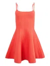 Fleur Du Mal Flared Corset Dress In Pink