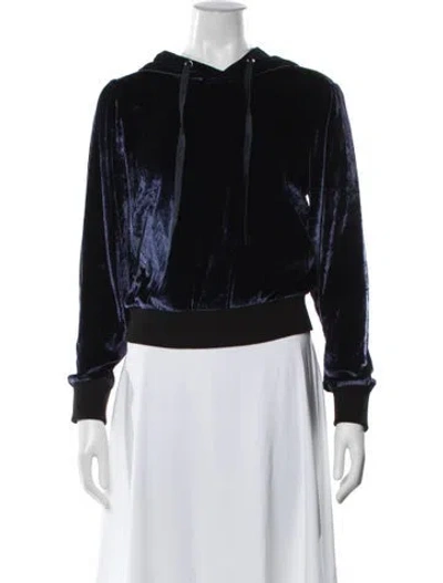 Pre-owned Fleur Du Mal Crew Neck Long Sleeve Hoodie In Black