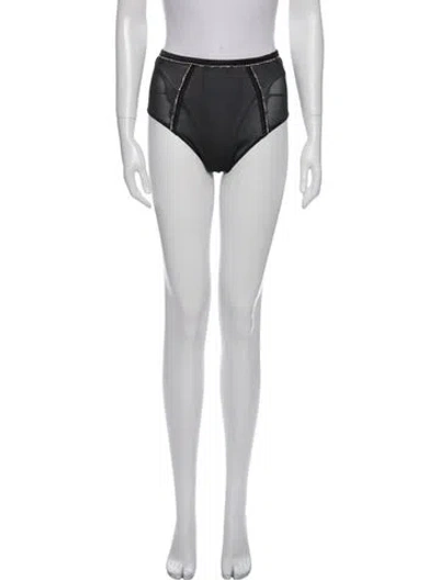 Pre-owned Fleur Du Mal Crystal Embellishments Pajamas W/ Tags In Black