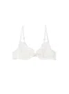 Fleur Du Mal Daphne Lace Demi Bra In White