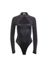 Fleur Du Mal Cut Out-detail Bodysuit In Black