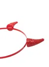Fleur Du Mal Devil Headband In Red