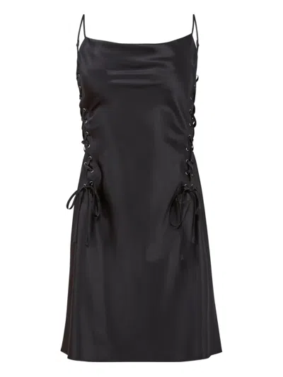 Fleur Du Mal Ella Mini Dress In Black