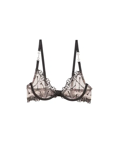 FLEUR DU MAL EQUESTRIAN EMBROIDERY DEMI BRA