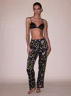 Fleur Du Mal Ethereal Mushroom Pj Pant In Ethereal Mushroom Print