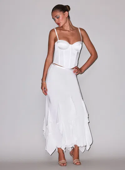 Fleur Du Mal Eva Skirt In White