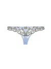 Fleur Du Mal Farfalle Lace-detailing Thong In Ice Queen