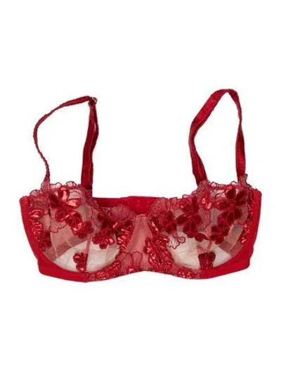Pre-owned Fleur Du Mal Floral Print Lounge Set In Red