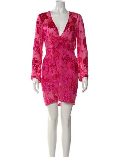 Pre-owned Fleur Du Mal Floral Print Mini Dress