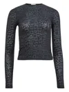 Fleur Du Mal Floral-print T-shirt In Black