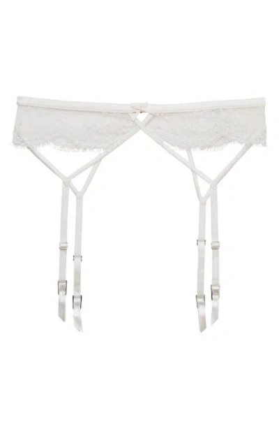 Fleur Du Mal Frankie Lace Garter Belt In Multi