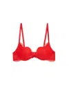 Fleur Du Mal Frankie Lace Seduce U-plunge Bra In Red
