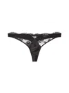 Fleur Du Mal Frankie Lace Thong In Black