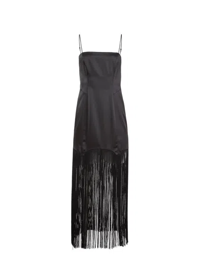 Fleur Du Mal Fringe Maxi Dress In Multi