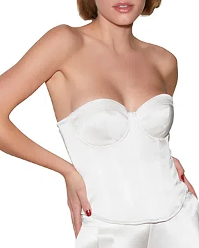 Fleur Du Mal Hampton Bustier In Ivory