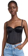 Fleur Du Mal Hamptons Bustier In Black