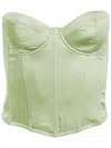 Fleur Du Mal Hamptons Bustier In Green