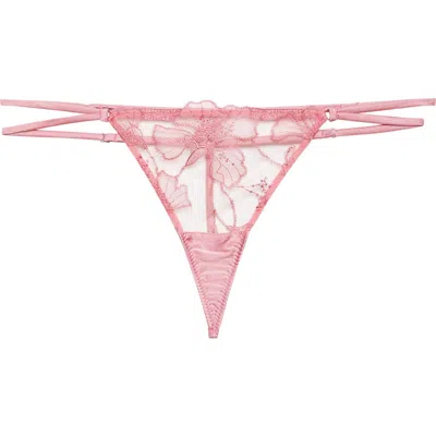 FLEUR DU MAL FLEUR DU MAL HARPER EMBROIDERED G-STRING