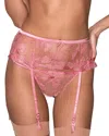 Fleur Du Mal Harper Embroidered G String In Pink