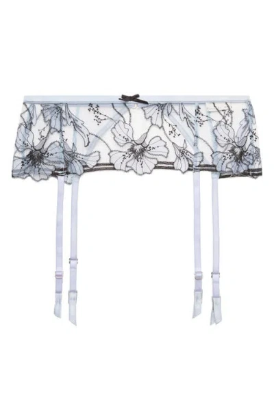 FLEUR DU MAL FLEUR DU MAL HARPER EMBROIDERED GARTER BELT