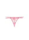 Fleur Du Mal Harper Embroidery V-string In Animal Print