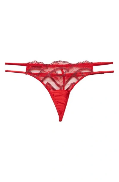 Fleur Du Mal Hendrix Thong In Rouge