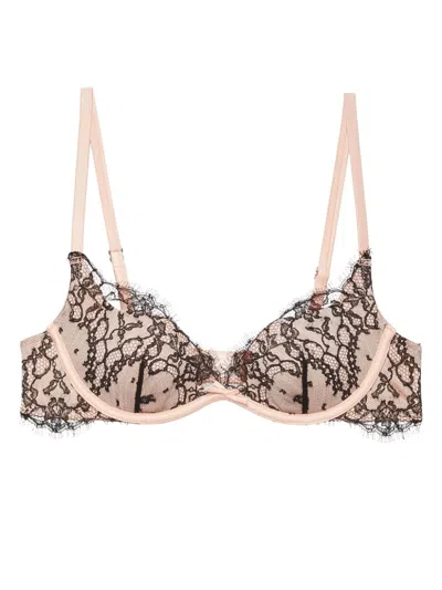 Fleur Du Mal Iris Lace Bra In Pink
