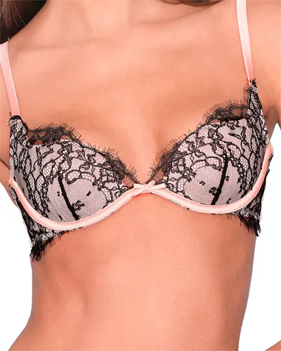 Fleur Du Mal Iris Lace Demi Bra In Bleaced Apricot