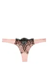 Fleur Du Mal Iris Lace Thong In Pink